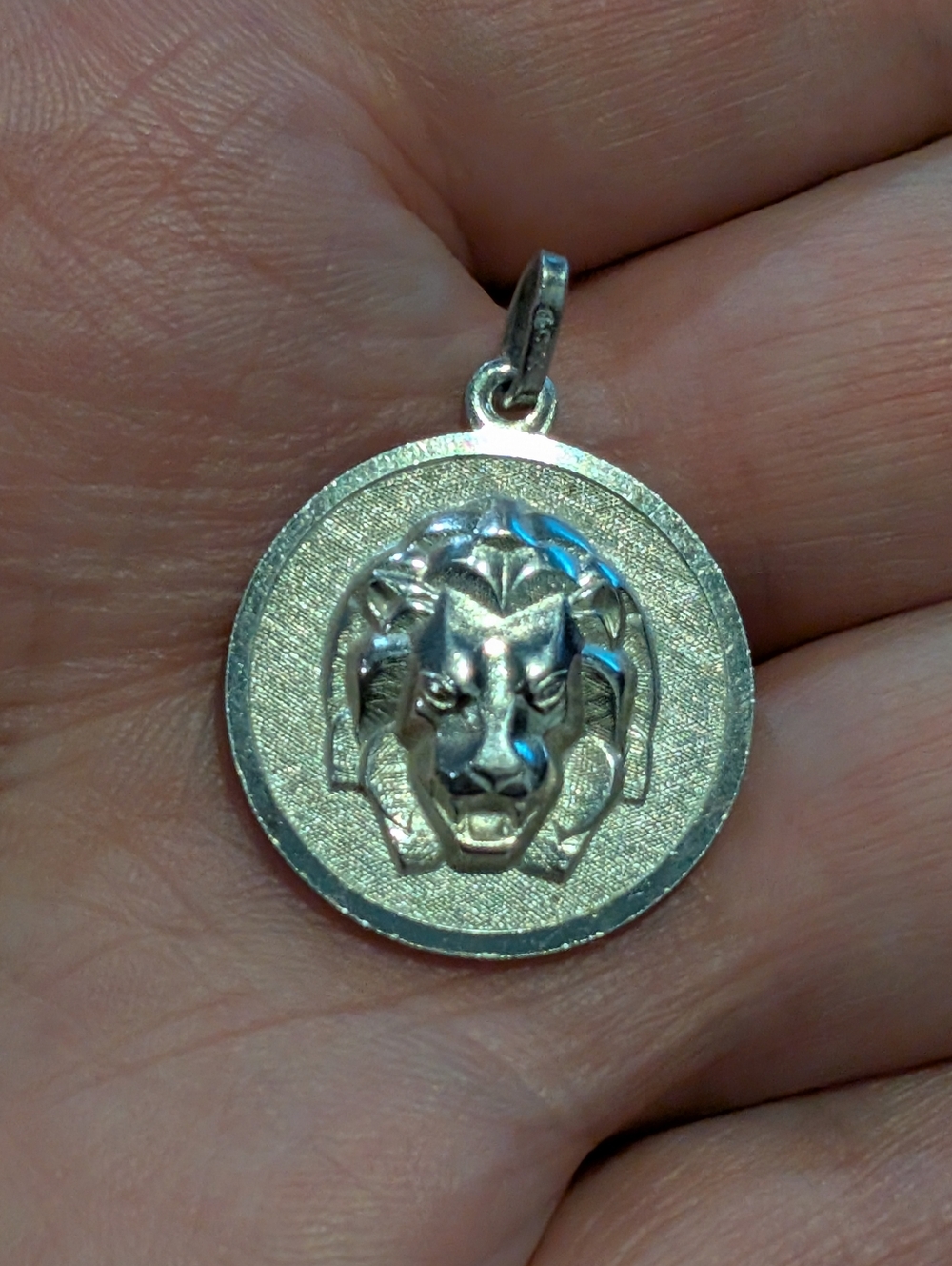 Vintage Sterling Silver Leo The Lion Zodiac Sign Charm